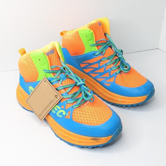 Hi-Tec Other - Hi-Tec Destructor Logo Hiking Boots, Blue/Orange, Men's 9 M